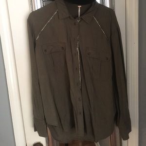 Free people button up shirt